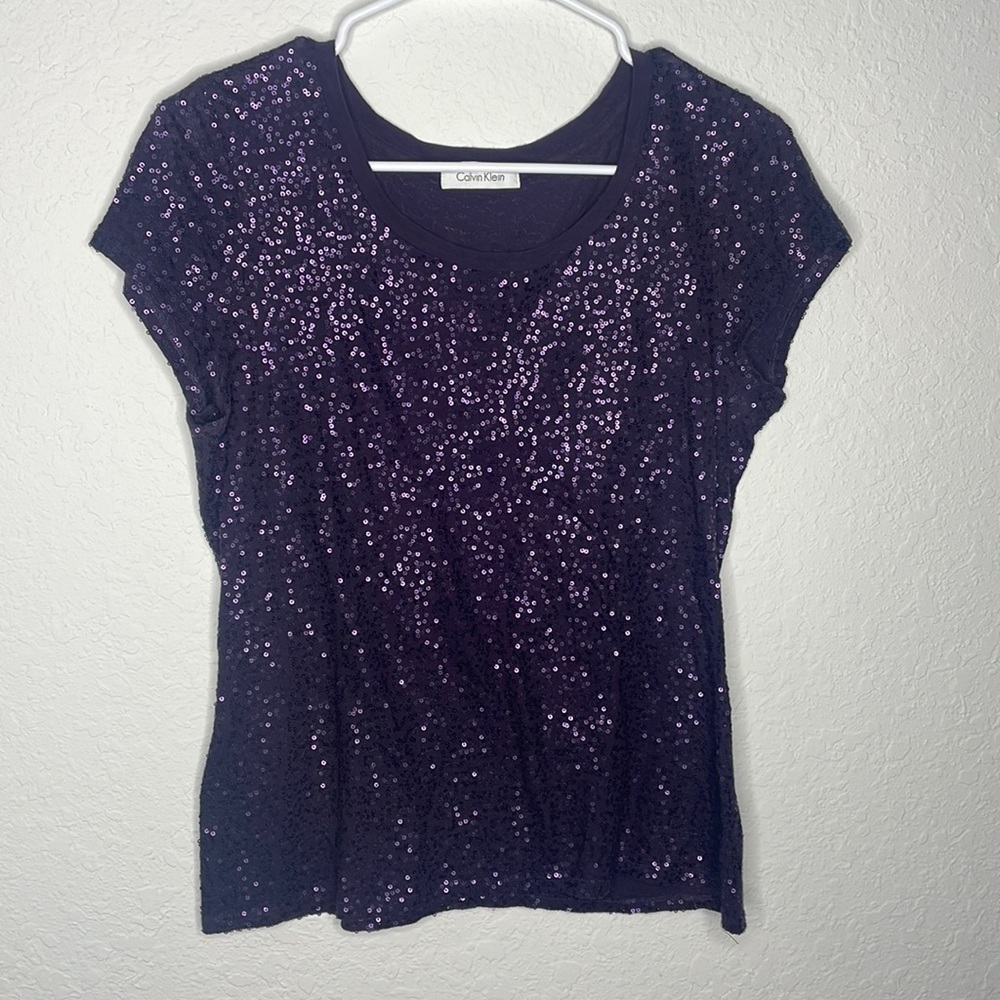 Calvin Klein Sequin Shirt - Picture 1 of 4